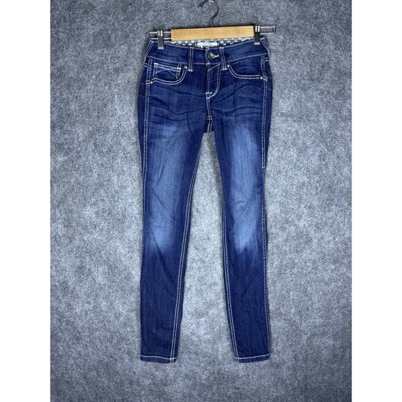 Ariat Denim - ARIAT Real Denim - Women's Jeans - Mid Rise Skinny Blue - Size 25R